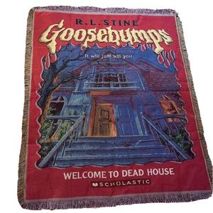 GOOSEBUMPS Throw Blanket Realistic Book Cover Welcome To Dead House 5x4ft